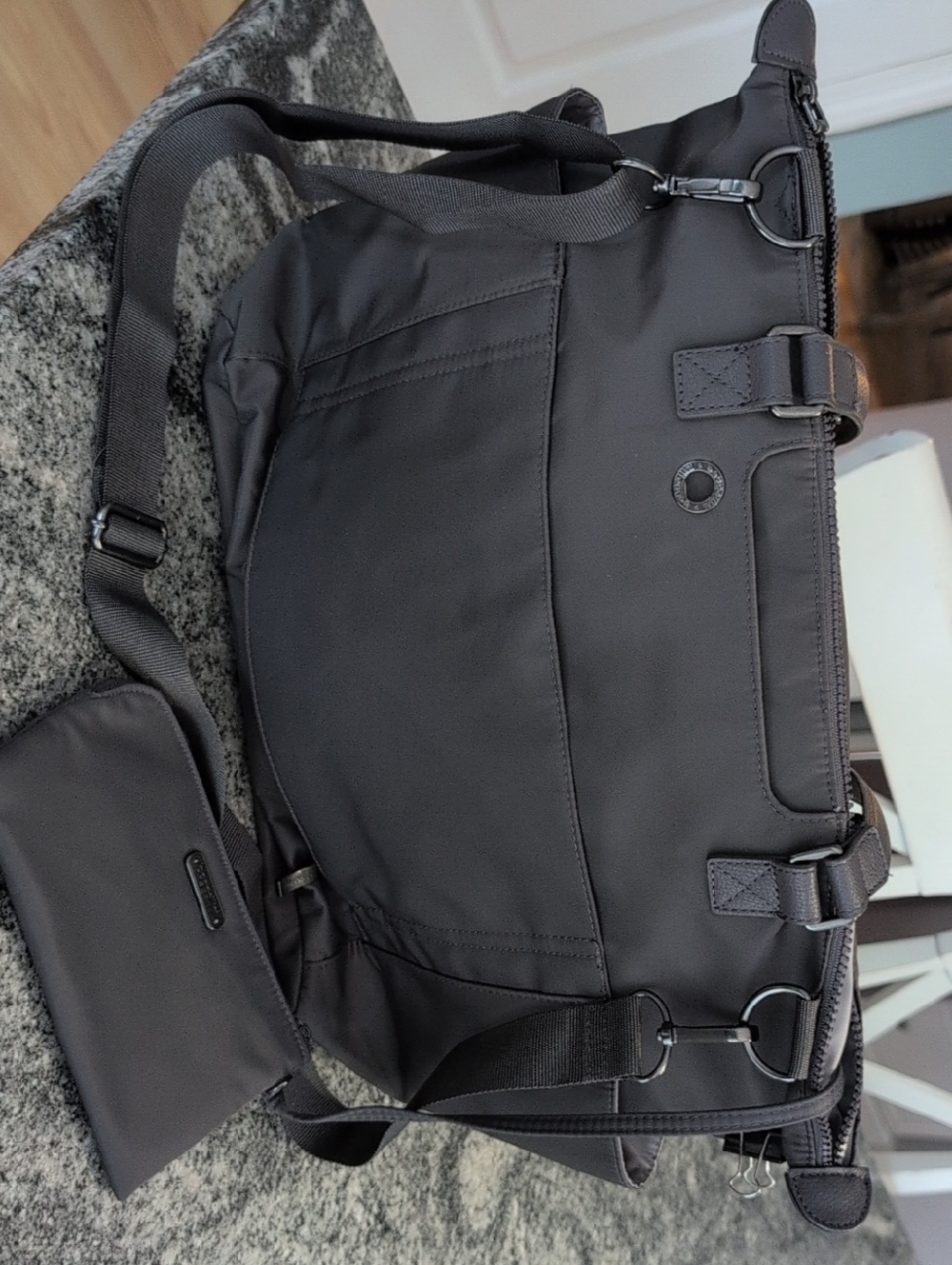 Like New - Grey Baggalini Wide Tote - Picture 7 of 7